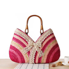 Load image into Gallery viewer, Bohemia Summer Women Weave Rattan Handbag