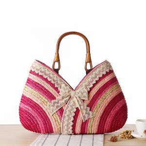Bohemia Summer Women Weave Rattan Handbag
