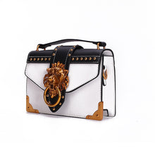 Load image into Gallery viewer, New Metal Lion Head Mini Small Square Pack Bag