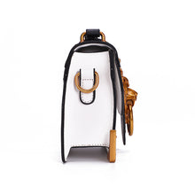 Load image into Gallery viewer, New Metal Lion Head Mini Small Square Pack Bag