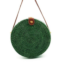 Load image into Gallery viewer, New Round Straw Bag