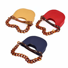 Load image into Gallery viewer, New Tote Bag Acrylic Chains Strap Semicircle Bag