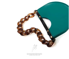 Load image into Gallery viewer, New Tote Bag Acrylic Chains Strap Semicircle Bag
