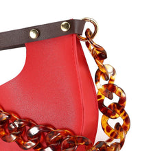 Load image into Gallery viewer, New Tote Bag Acrylic Chains Strap Semicircle Bag